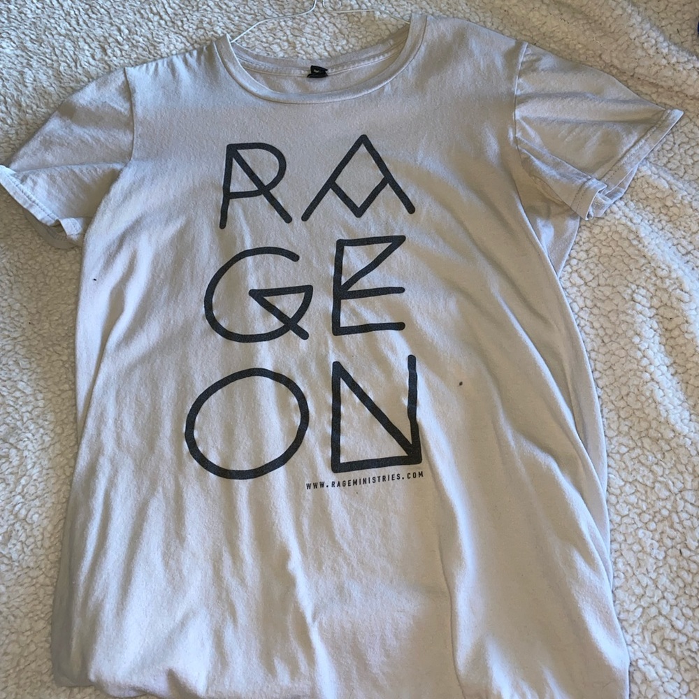 Church shirt, size small, off white